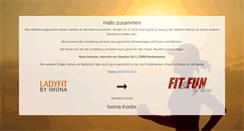 Desktop Screenshot of ladyfit-iwona.de