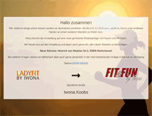Tablet Screenshot of ladyfit-iwona.de